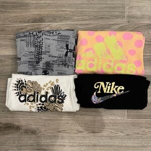 Bundle of shorts sleeve athletic tops